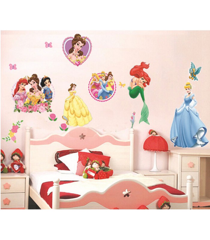 Thedecofactory Pegatinas Reutilizables Princesas Disney para niños – 10  Pegatinas : : Hogar y cocina